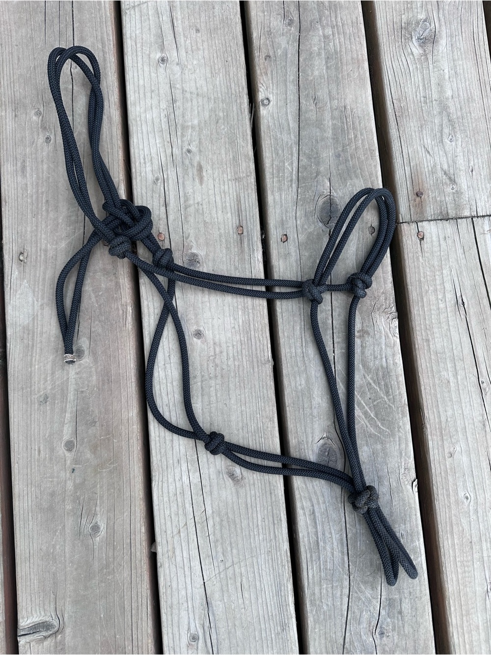 Horse Tack - Black Rope Halter